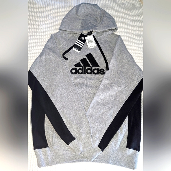 Adidas Performance Corp Fleece Pullover Hoodie *NWT* - Picture 2 of 10